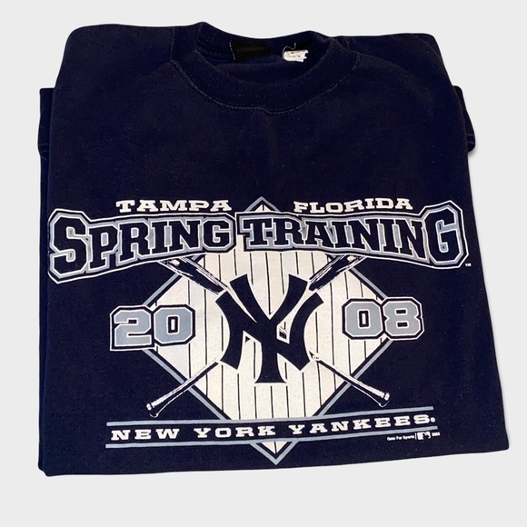 Authentic New York Yankees 2008 Spring Training Tampa FL Tee Sz L - Picture 1 of 10